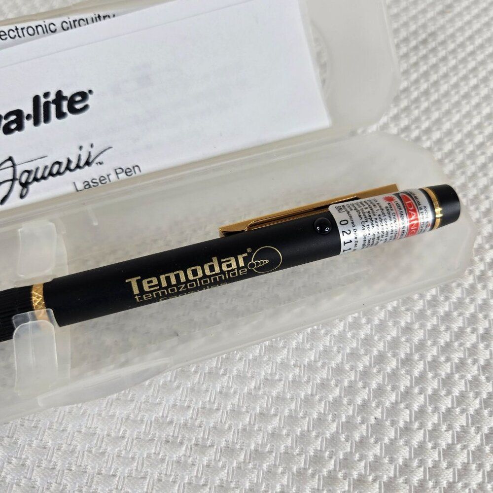 Adva-Lite Aquarii Laser Pointer Pen With Case Temodar Pharmaceutical Promo